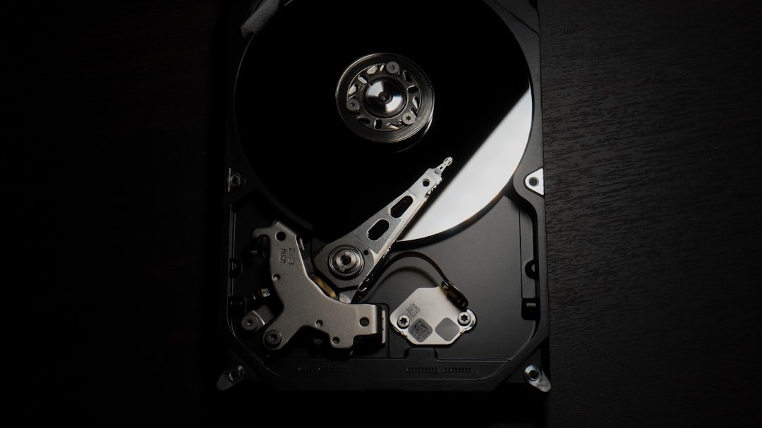 Inside of a hard disk drive
